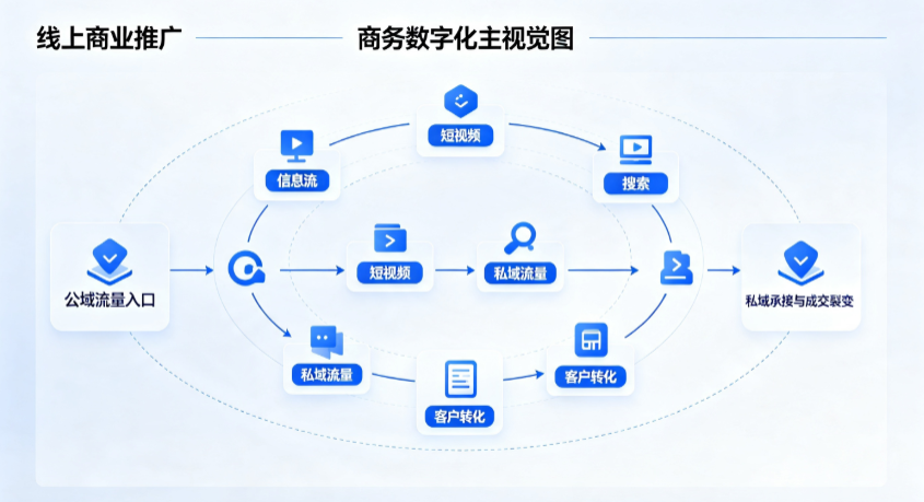 长沙县线上商业推广怎么做？全域流量闭环搭建与低成本转化实战指南